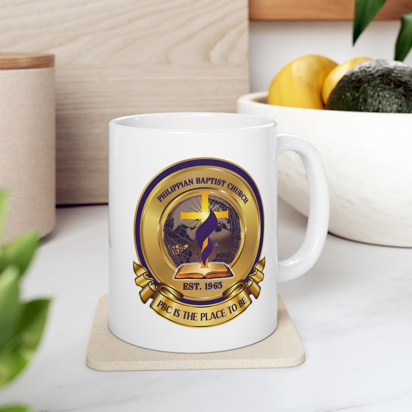 Ceramic PBC Logo Mug, (11oz, 15oz)