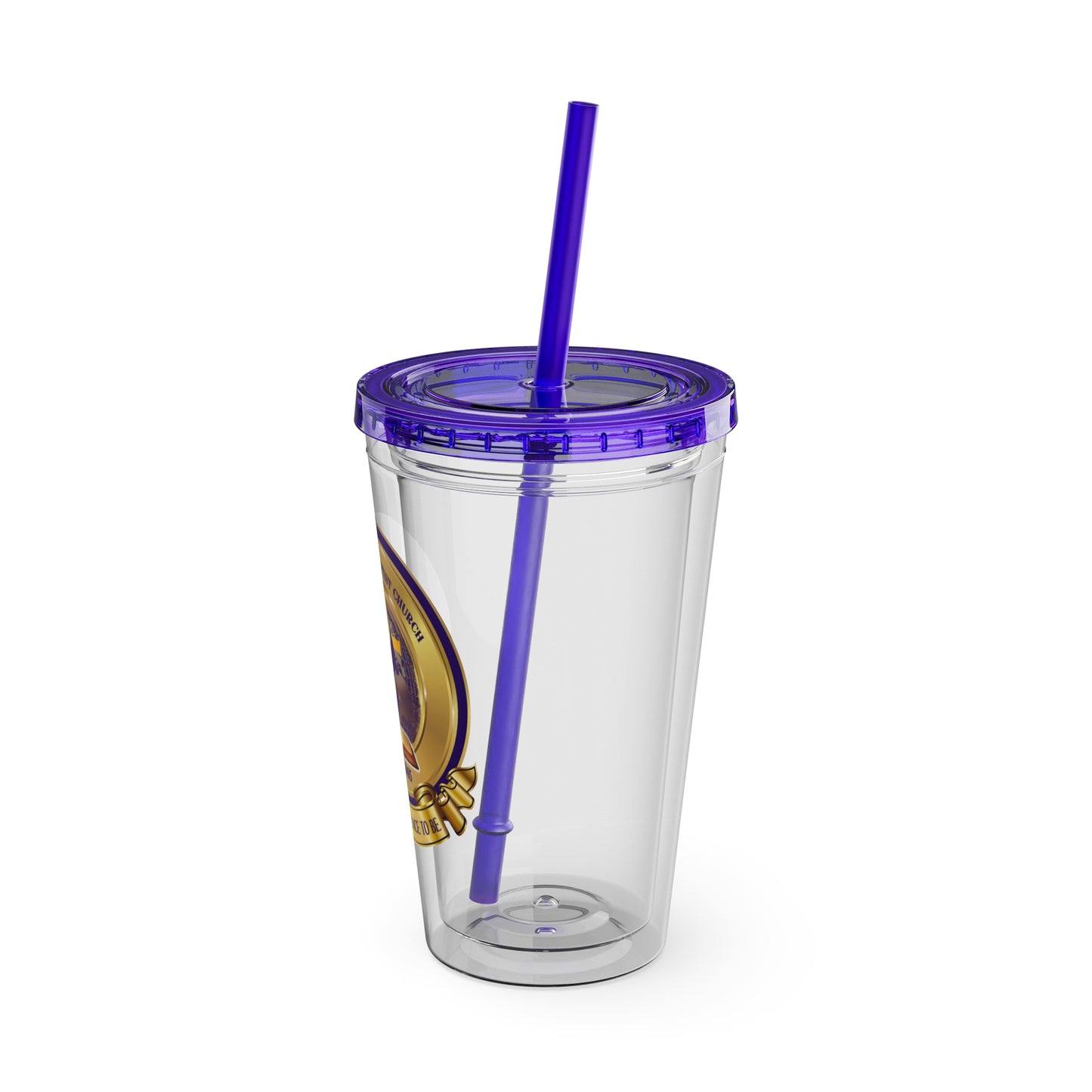 P.B.C. Logo Sunsplash Tumbler with Straw, 16oz