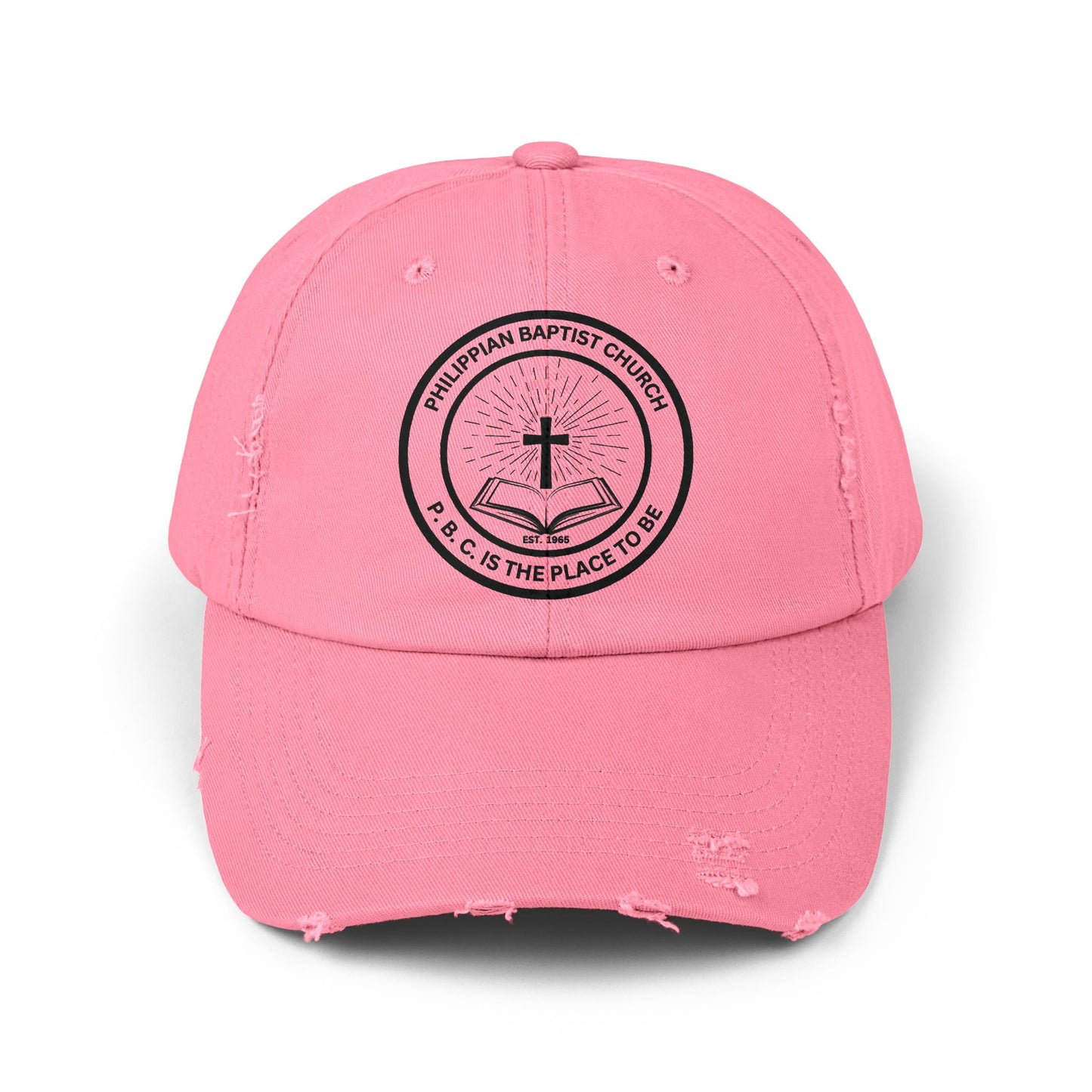 P.B.C. Logo Unisex Distressed Cap