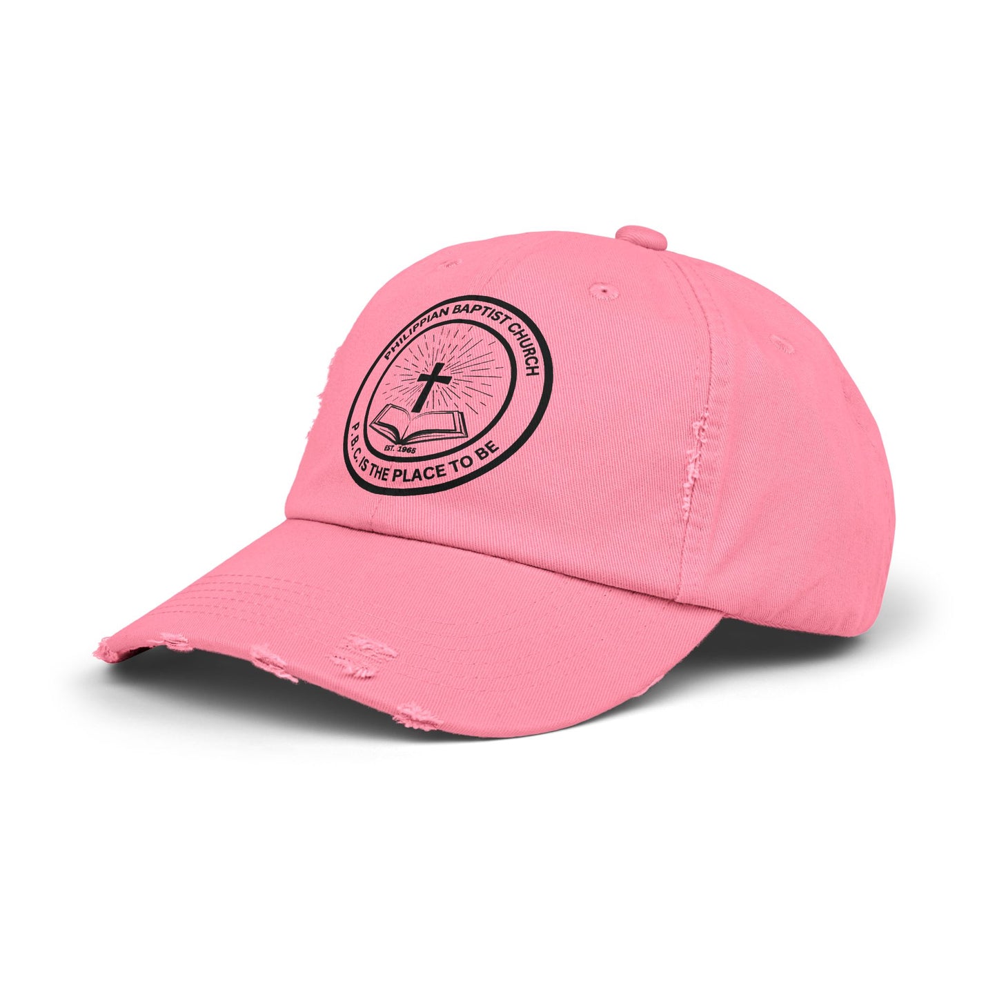 P.B.C. Logo Unisex Distressed Cap