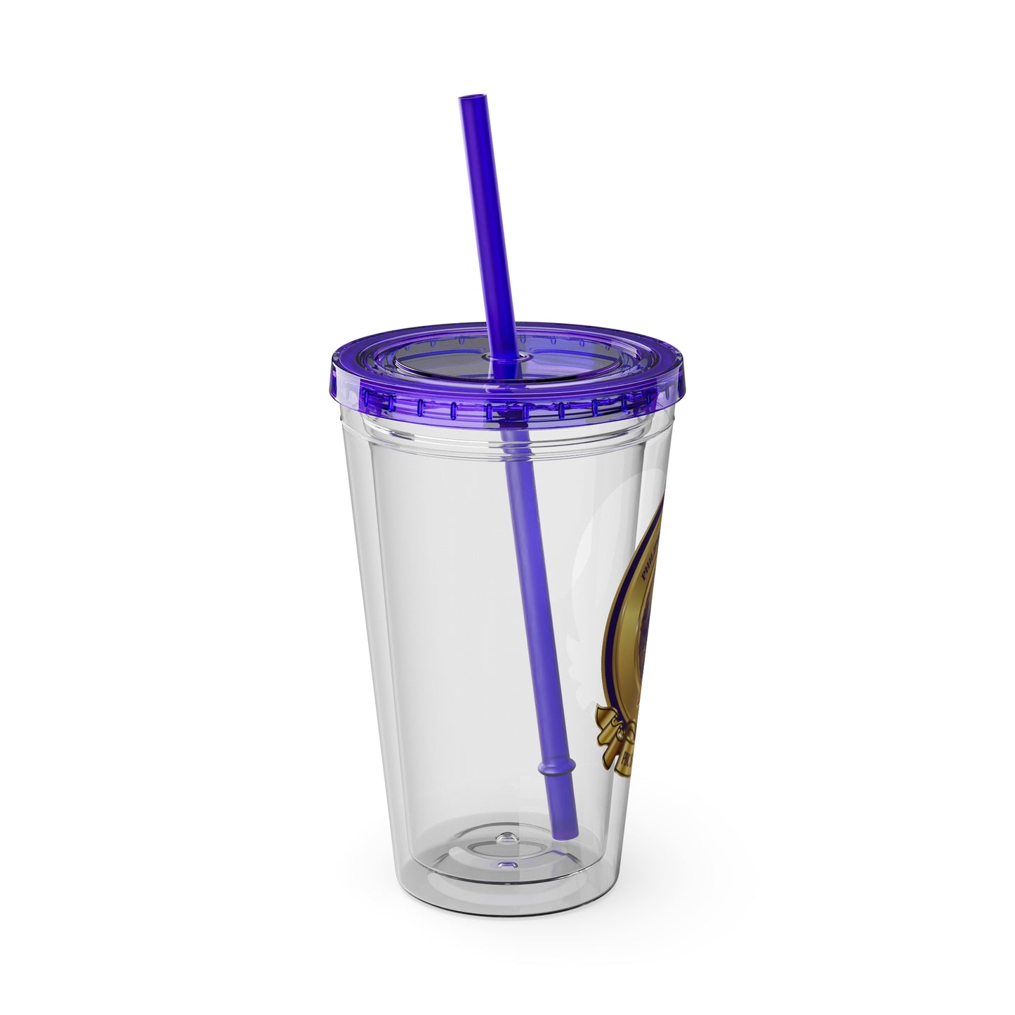 P.B.C. Logo Sunsplash Tumbler with Straw, 16oz