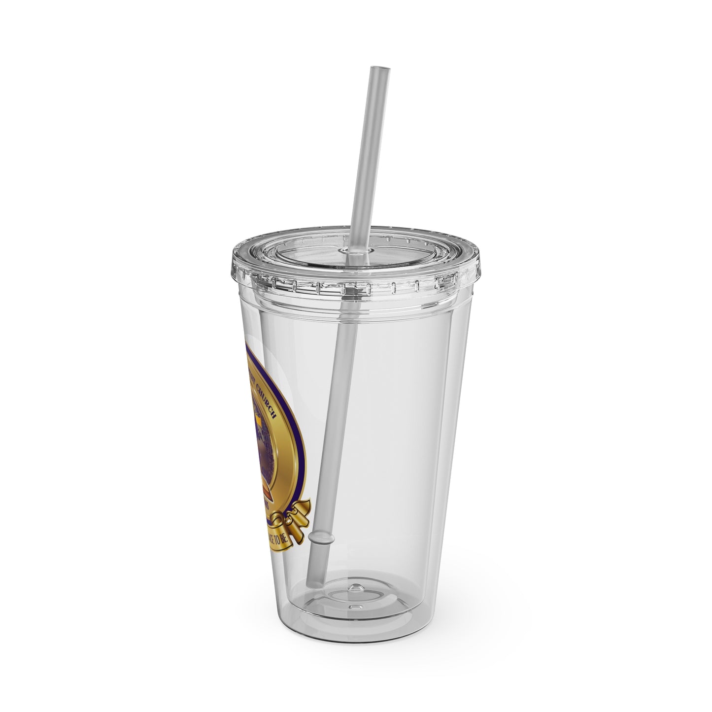 P.B.C. Logo Sunsplash Tumbler with Straw, 16oz