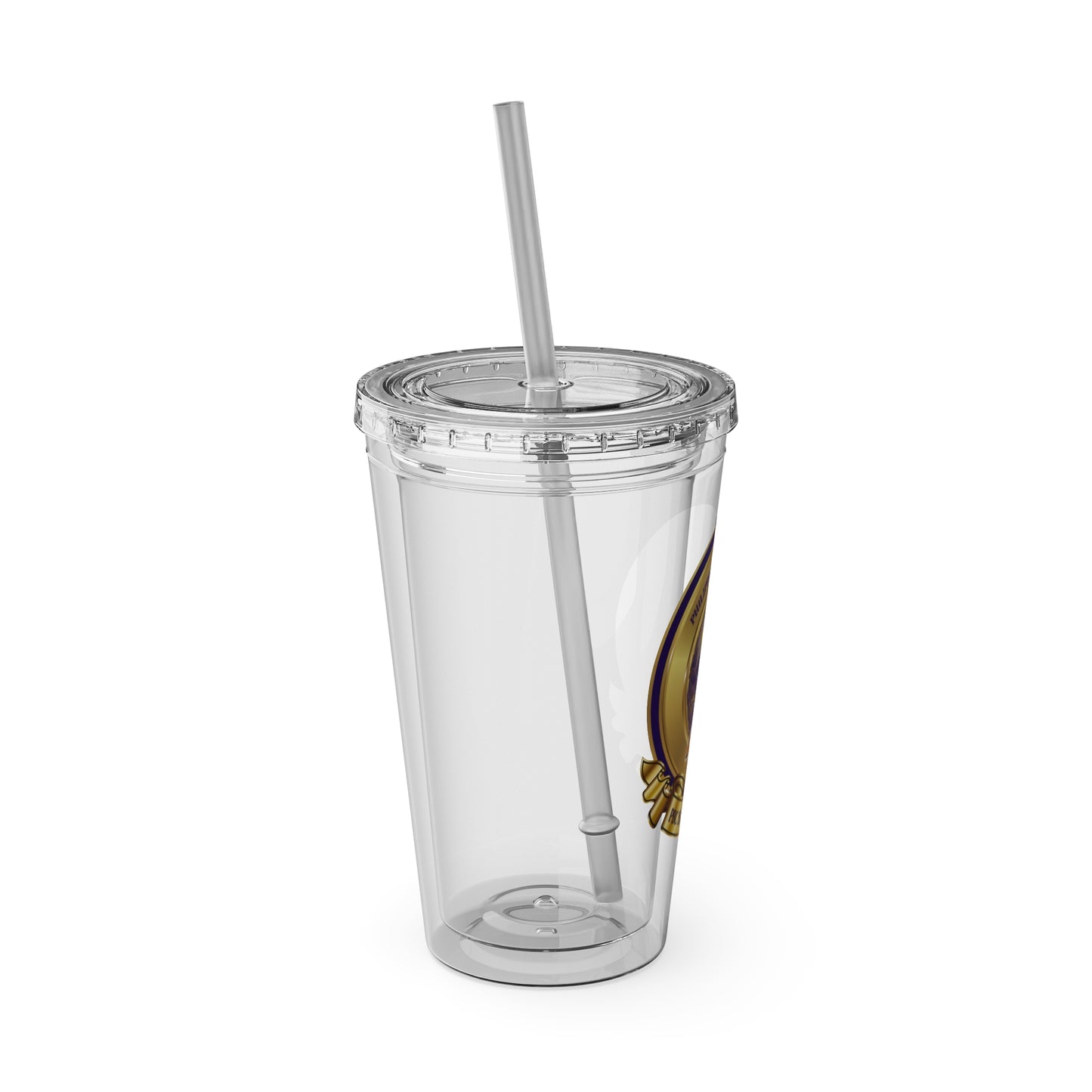 P.B.C. Logo Sunsplash Tumbler with Straw, 16oz