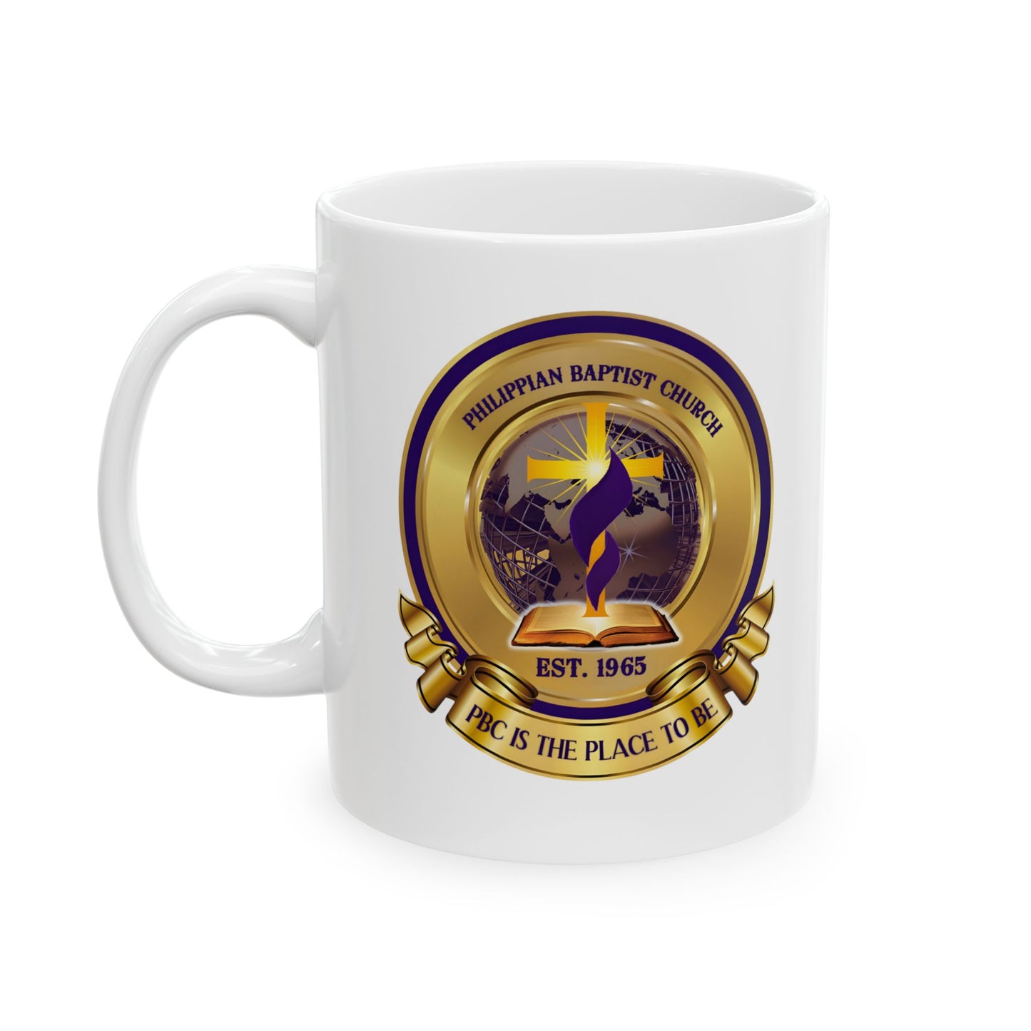 Ceramic PBC Logo Mug, (11oz, 15oz)